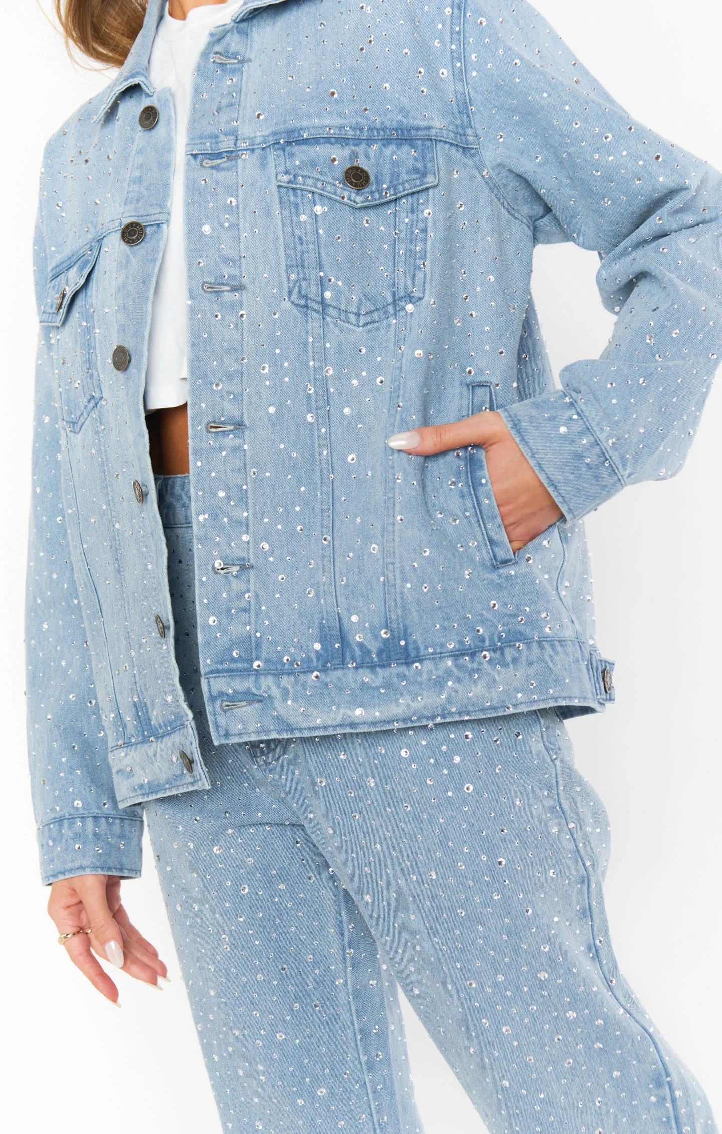 Dover Denim Jacket ~ Verzierter Indigo
