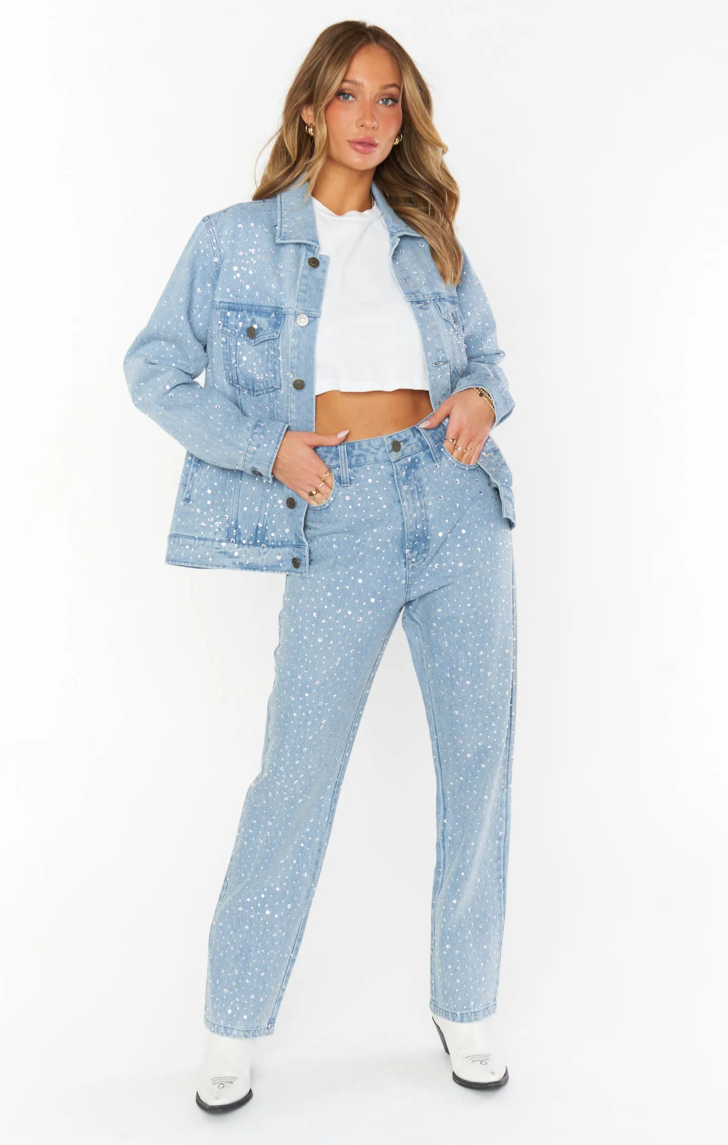 Dover Denim Jacket ~ Verzierter Indigo