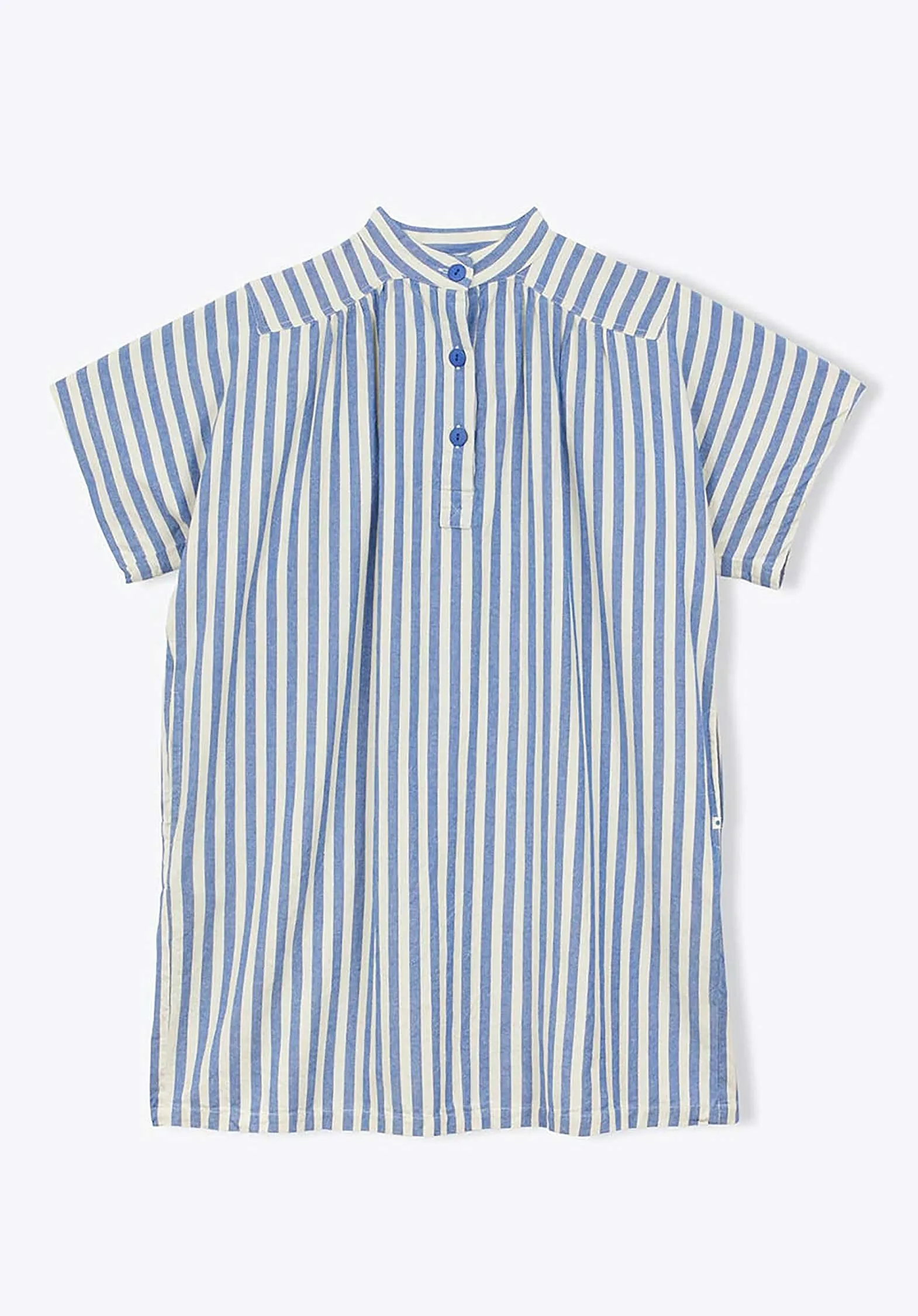 Kleid Wr05 Streifen Liegestuhl Kobalt-205
