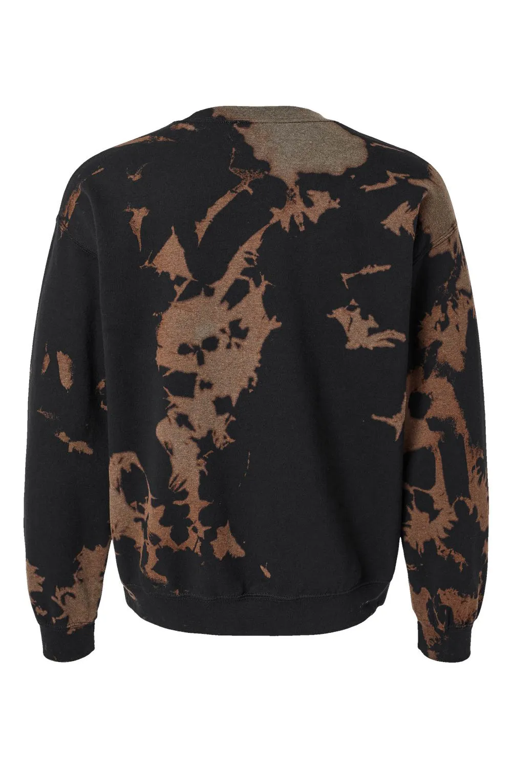 Dyenomite Herren Essential Fleece Bleach Wash Crewneck Sweatshirt - Gobi
