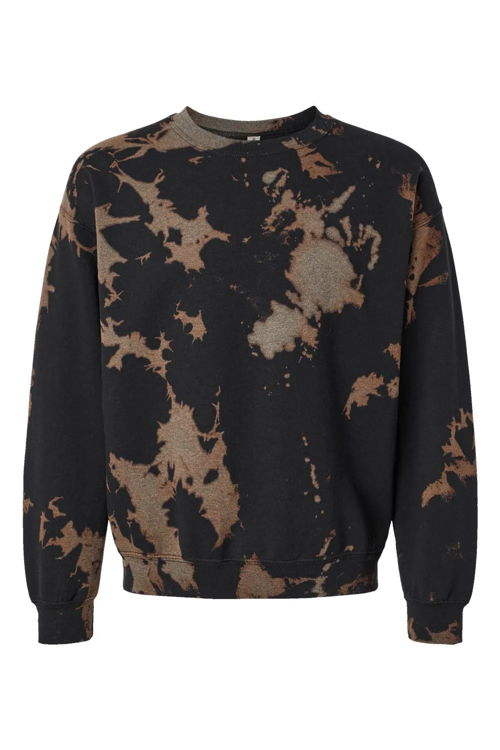 Dyenomite Herren Essential Fleece Bleach Wash Crewneck Sweatshirt - Gobi