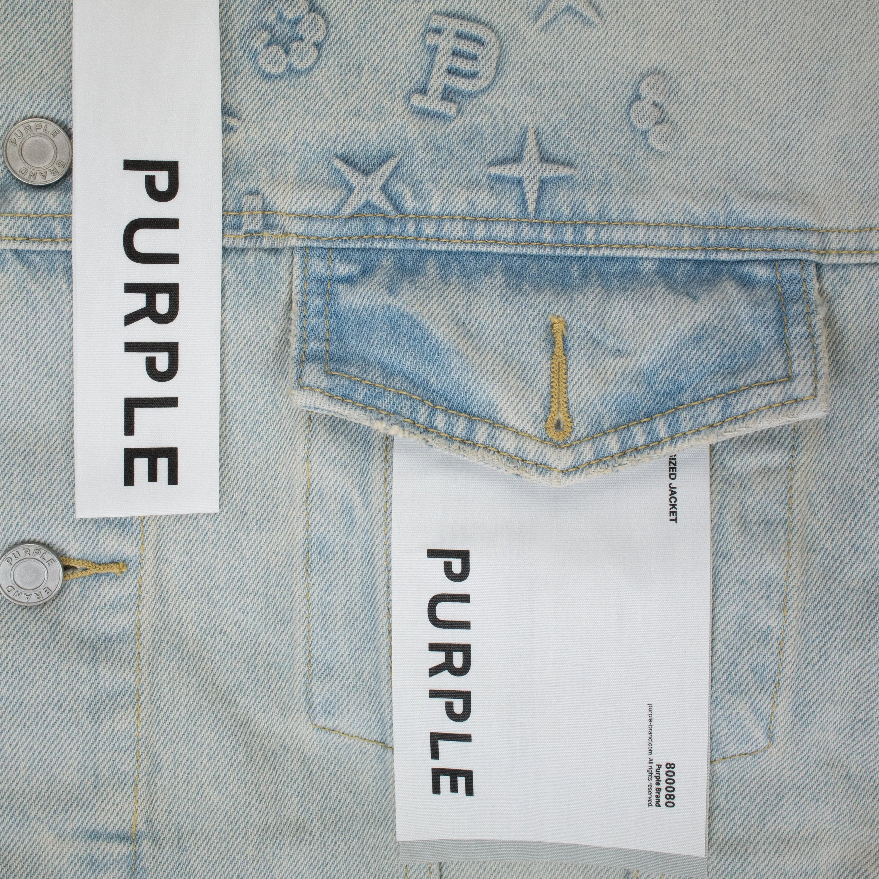GEPRÄGTE JACKE Indigo DENIM JACKEN