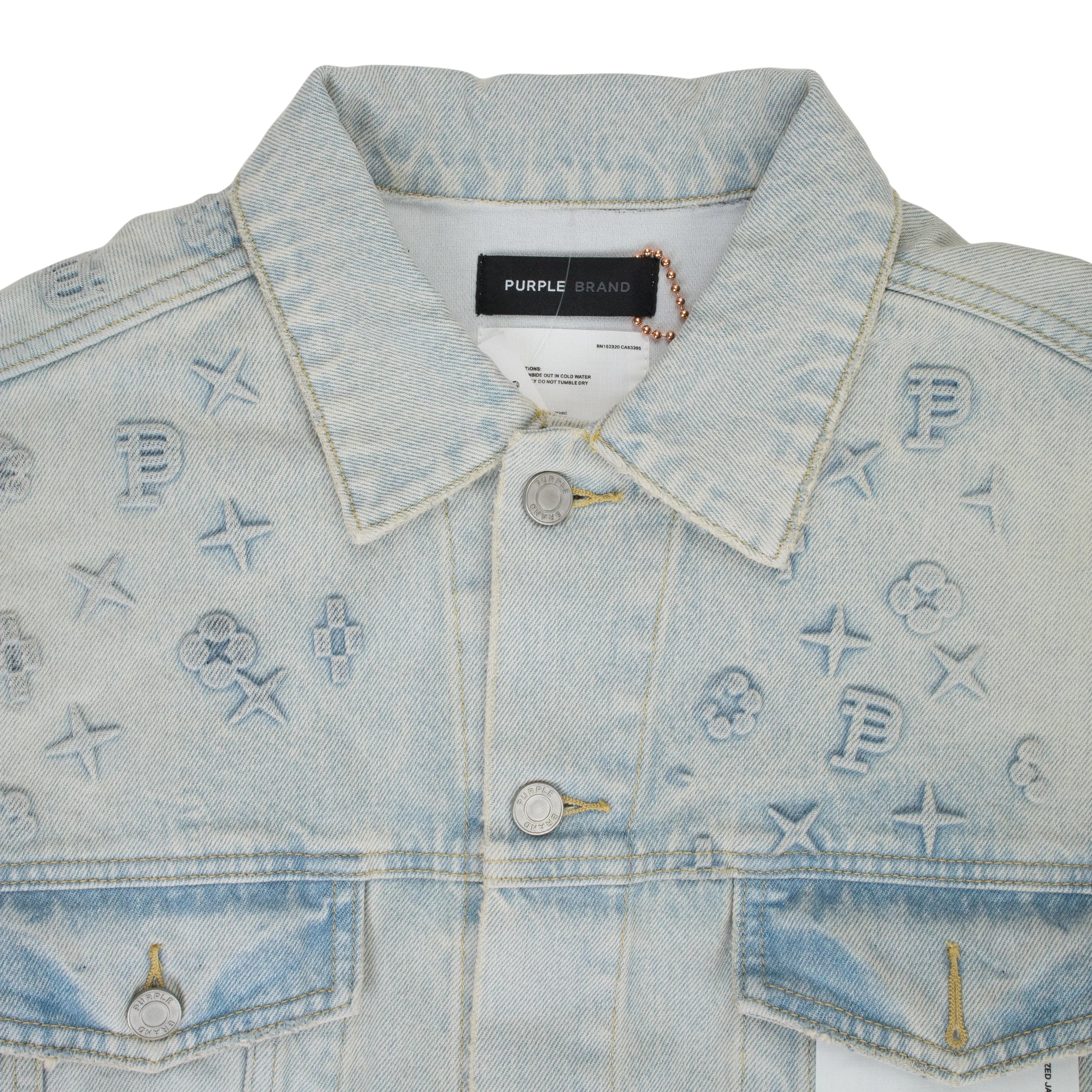 GEPRÄGTE JACKE Indigo DENIM JACKEN