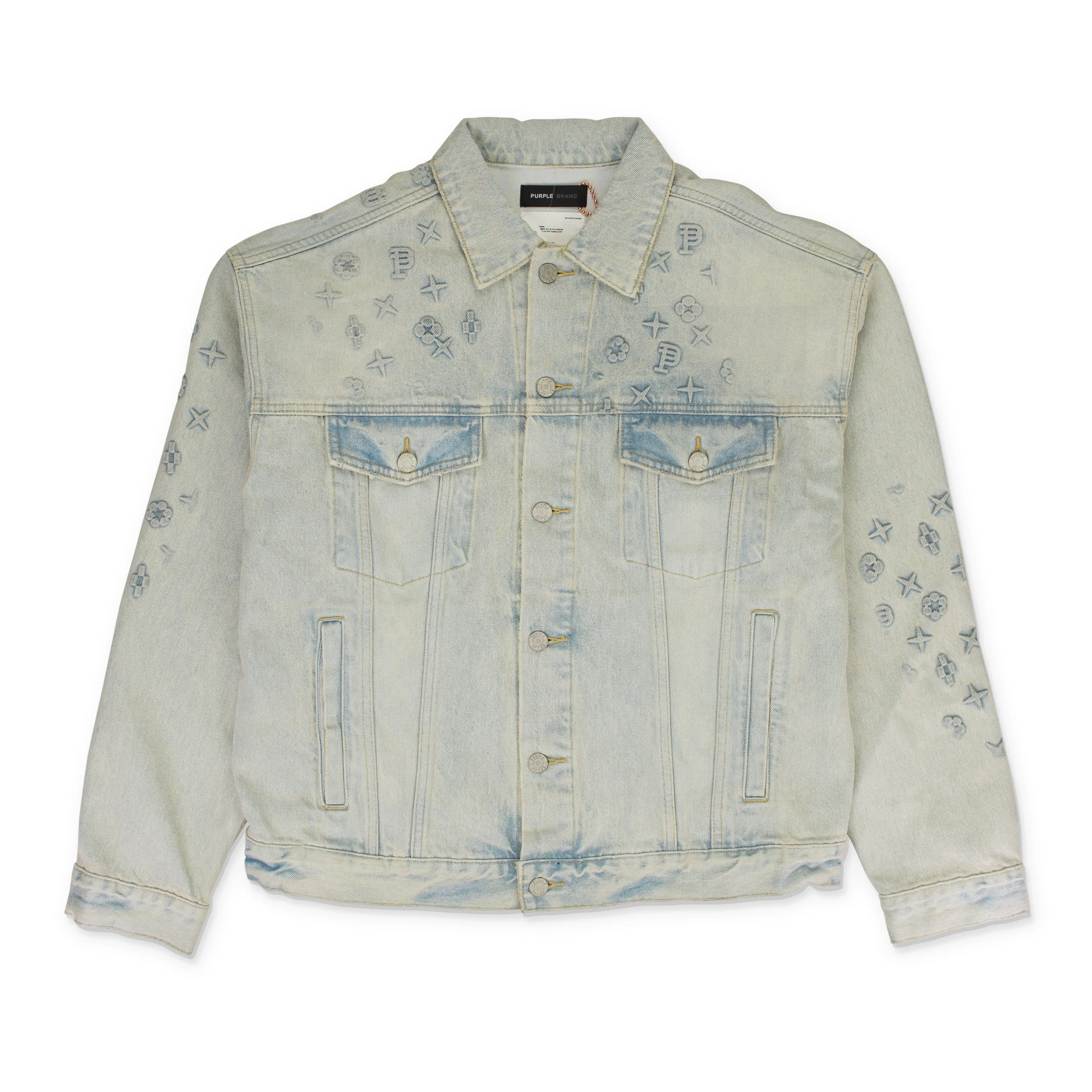 GEPRÄGTE JACKE Indigo DENIM JACKEN