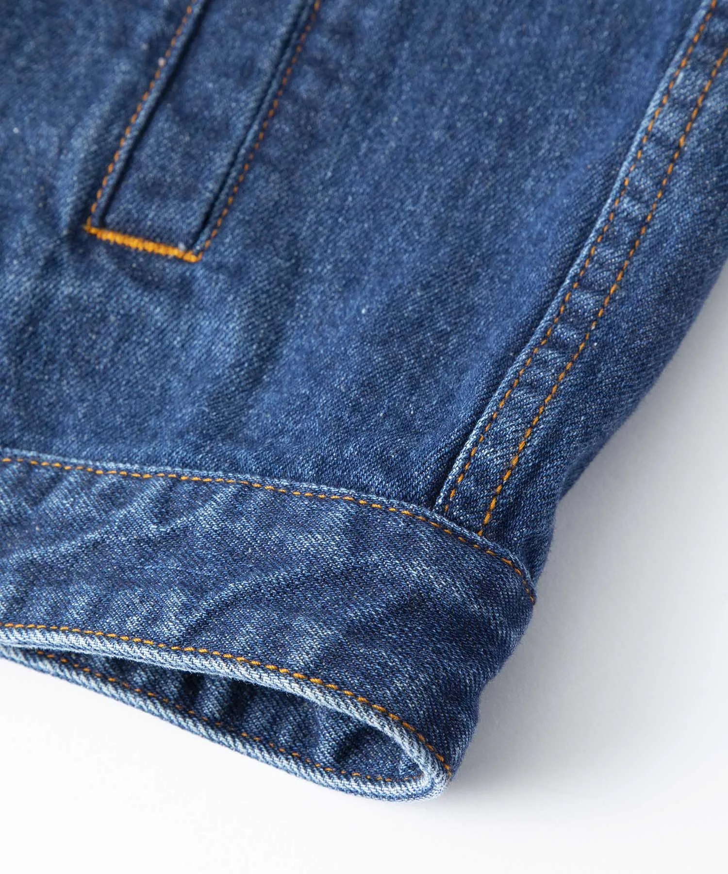 BESTICKTE DENIM-JACKE MIT REIßVERSCHLUSS