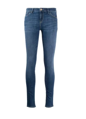 Emporio Armani J23 Mid-rise, super-skinny jeans in stretch Tencel denim