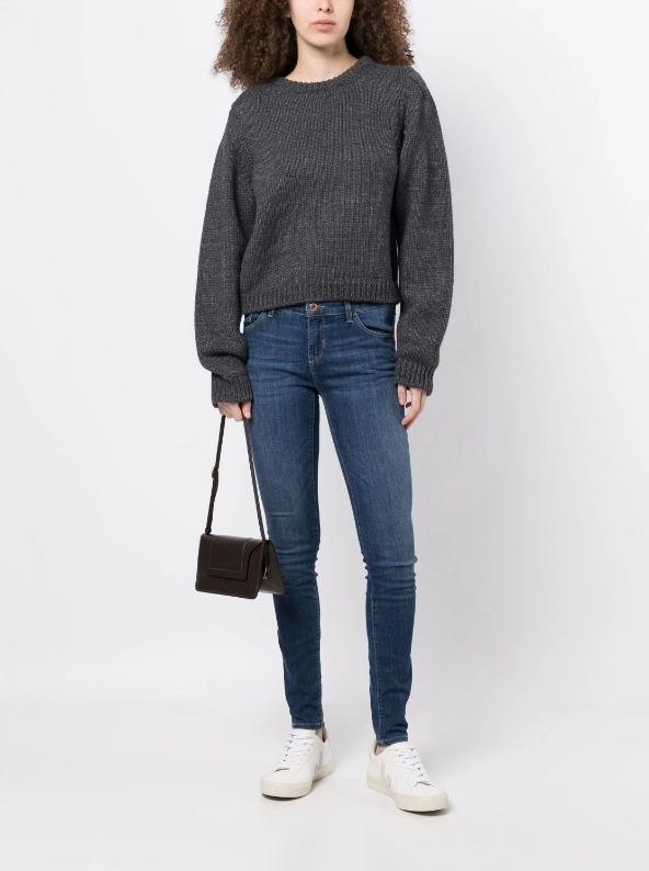Emporio Armani J23 Mid-rise, super-skinny Jeans in dehnbarem Tencel-Denim