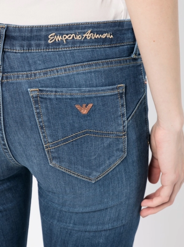 Emporio Armani J23 Mid-rise, super-skinny Jeans in dehnbarem Tencel-Denim