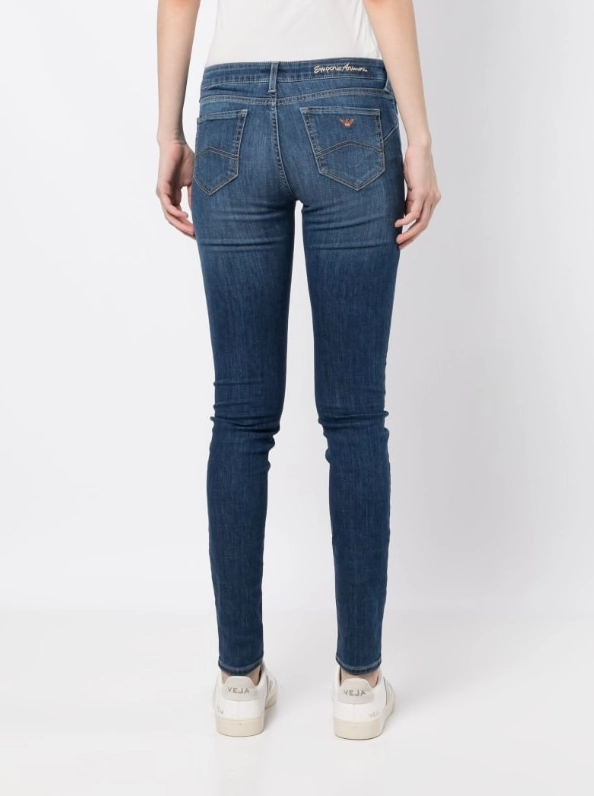 Emporio Armani J23 Mid-rise, super-skinny Jeans in dehnbarem Tencel-Denim