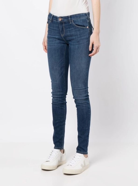 Emporio Armani J23 Mid-rise, super-skinny Jeans in dehnbarem Tencel-Denim