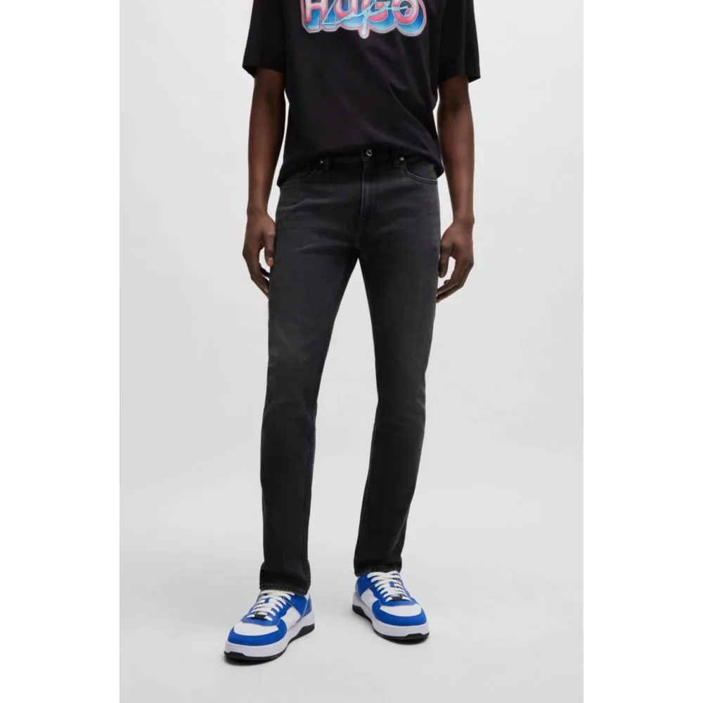 Extra-schlanke Jeans in Stonewashed-Stretch-Denim