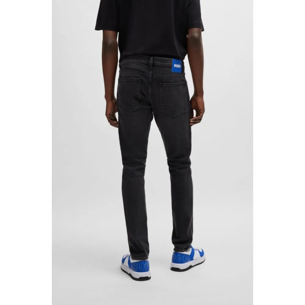 Extra-schlanke Jeans in Stonewashed-Stretch-Denim