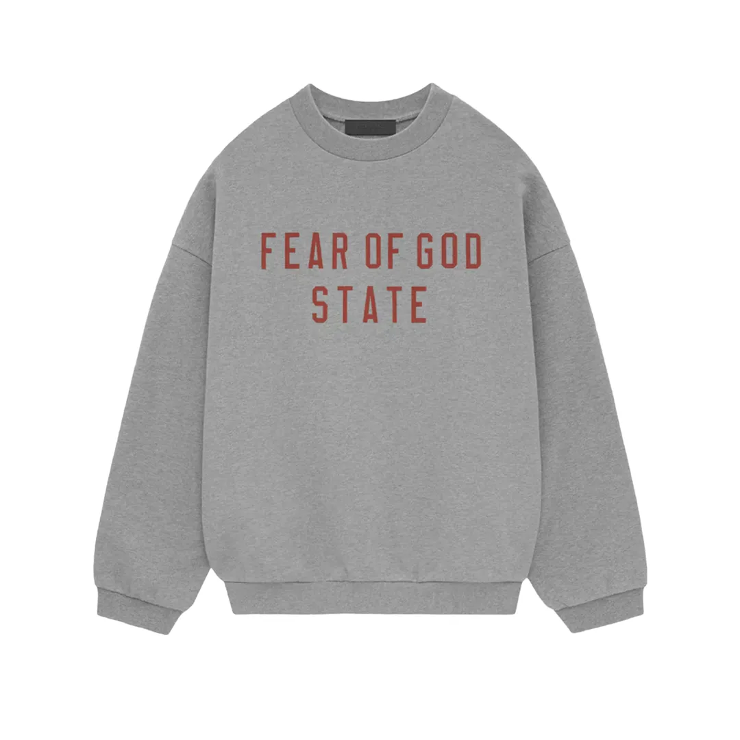 Fear of God Essentials Fleece Crewneck Dunkelgrau meliert