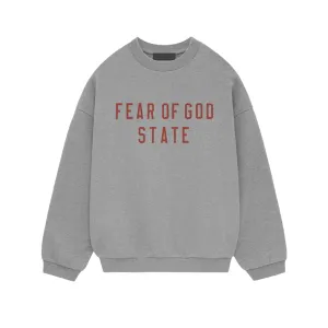 Fear of God Essentials Fleece Crewneck Dunkelgrau meliert