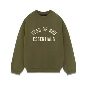 Fear of God Essentials Fleece Crewneck Military