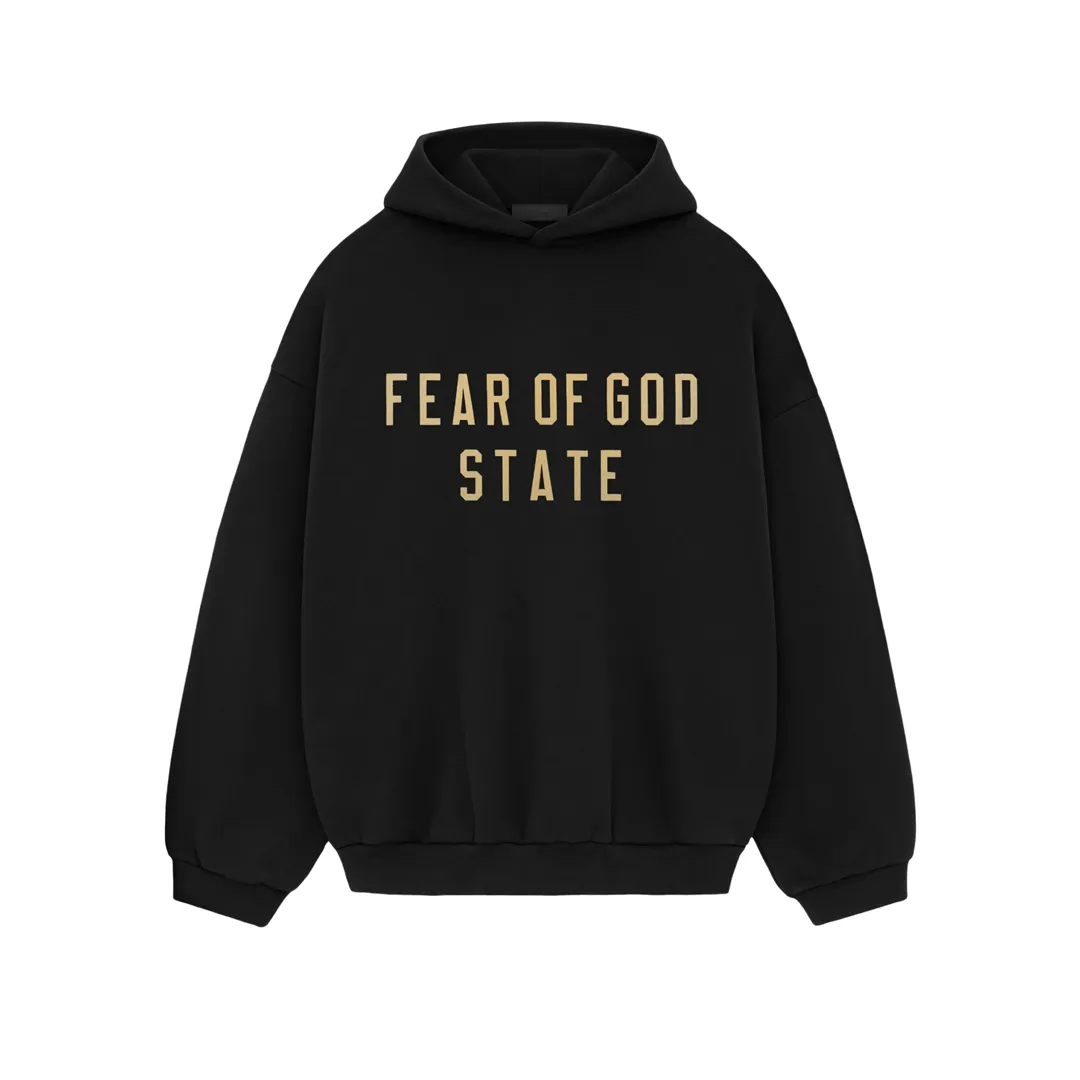 Fear of God Essentials Fleece Hoodie Schwarz