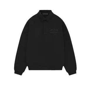 Fear of God Essentials Fleece Polo Schwarz