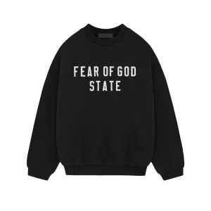 Fear of God Essentials Schwere Fleece Pullover Schwarz