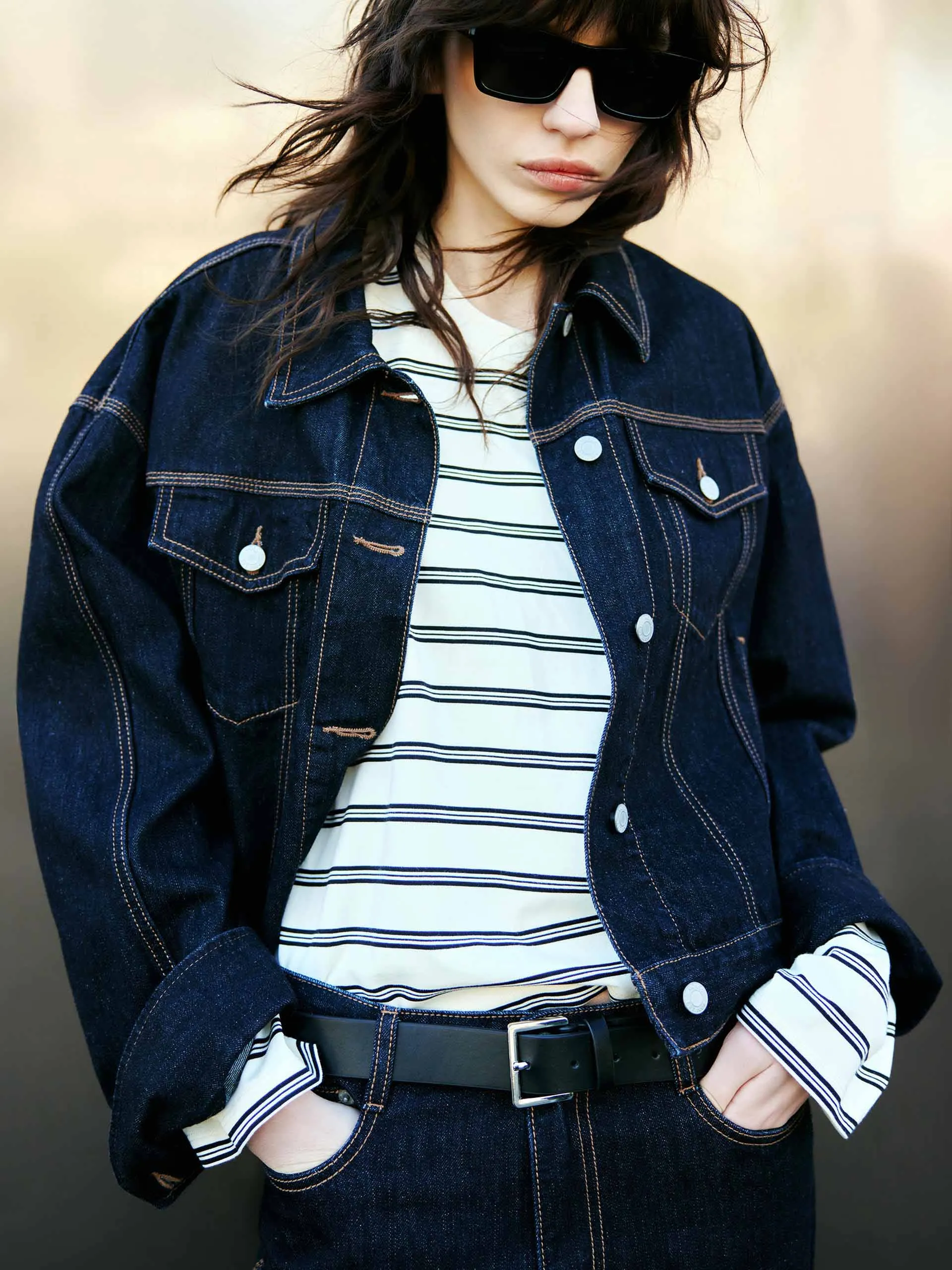 Figurbetonte Denimjacke