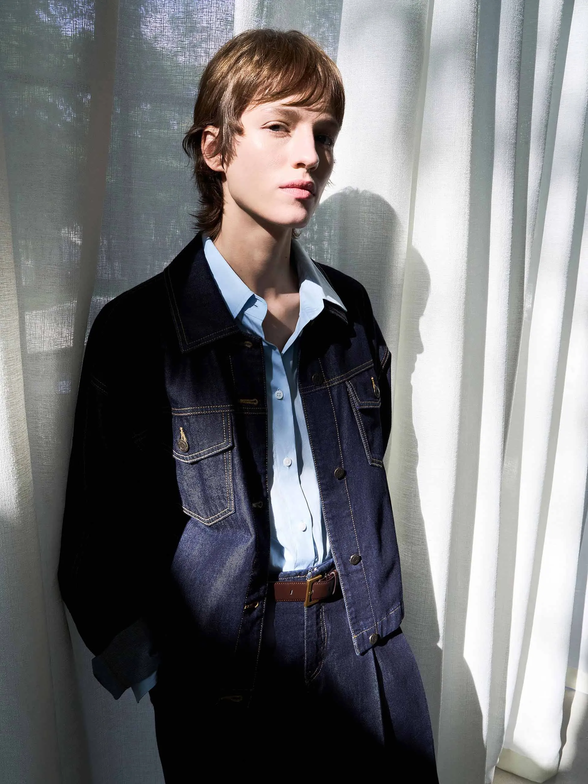 Figurbetonte Denimjacke