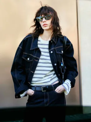 Figurbetonte Denimjacke