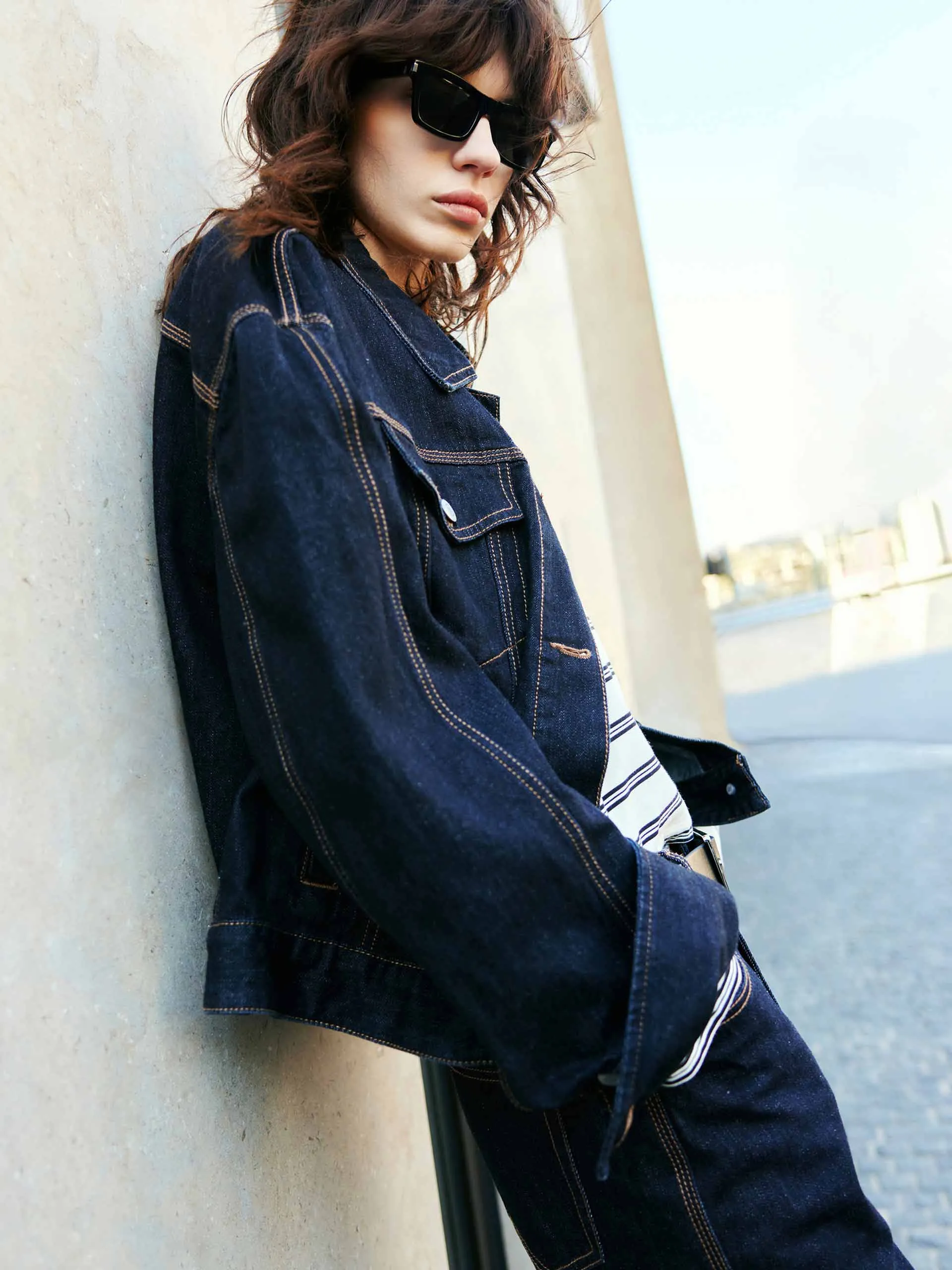 Figurbetonte Denimjacke