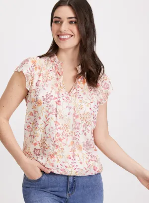 Bluse mit Blumenmuster