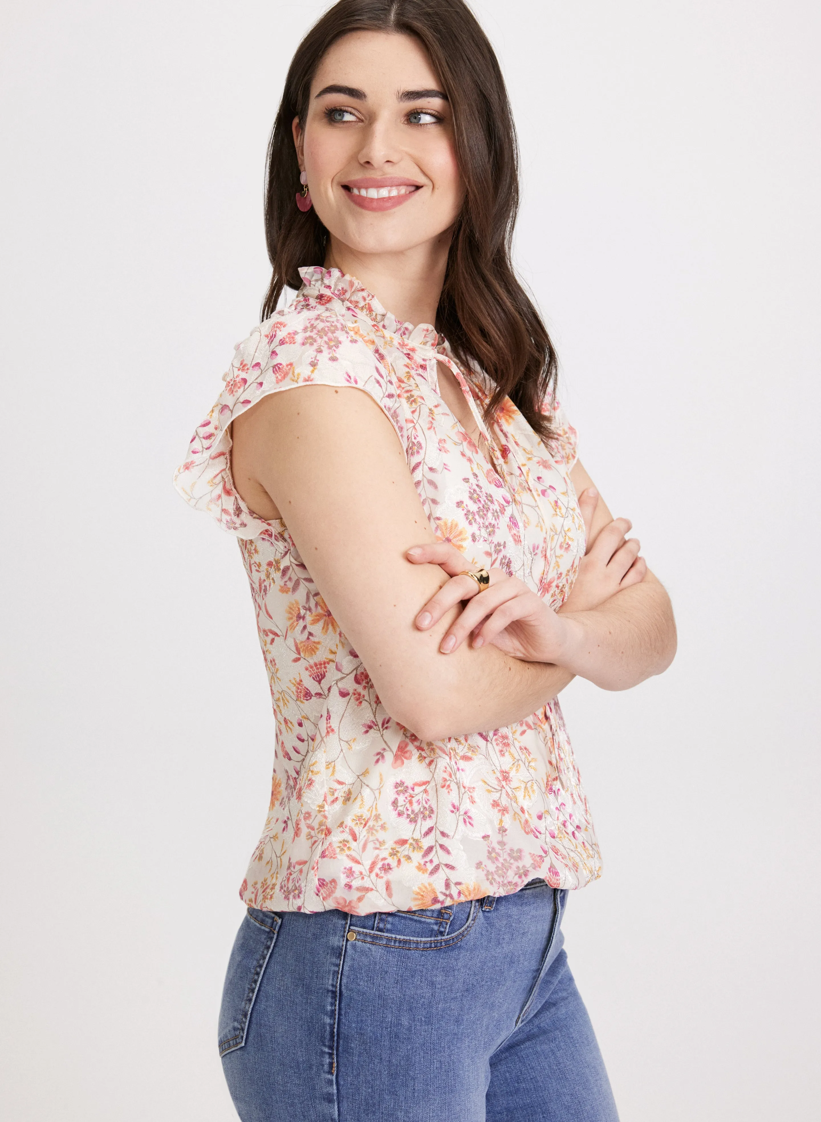 Bluse mit Blumenmuster
