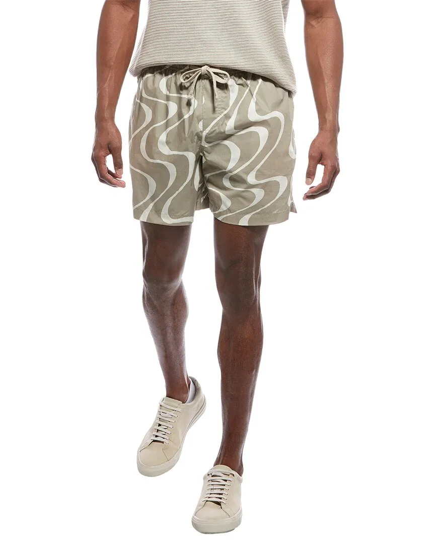 FRAME Denim Abstract Wave Grafik Shorts