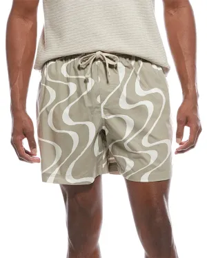 FRAME Denim Abstract Wave Grafik Shorts
