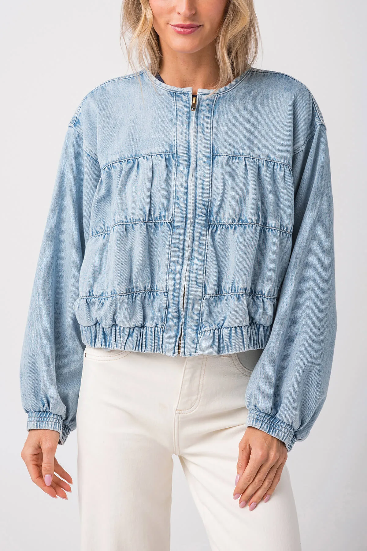Free People Layla Denim Jacke
