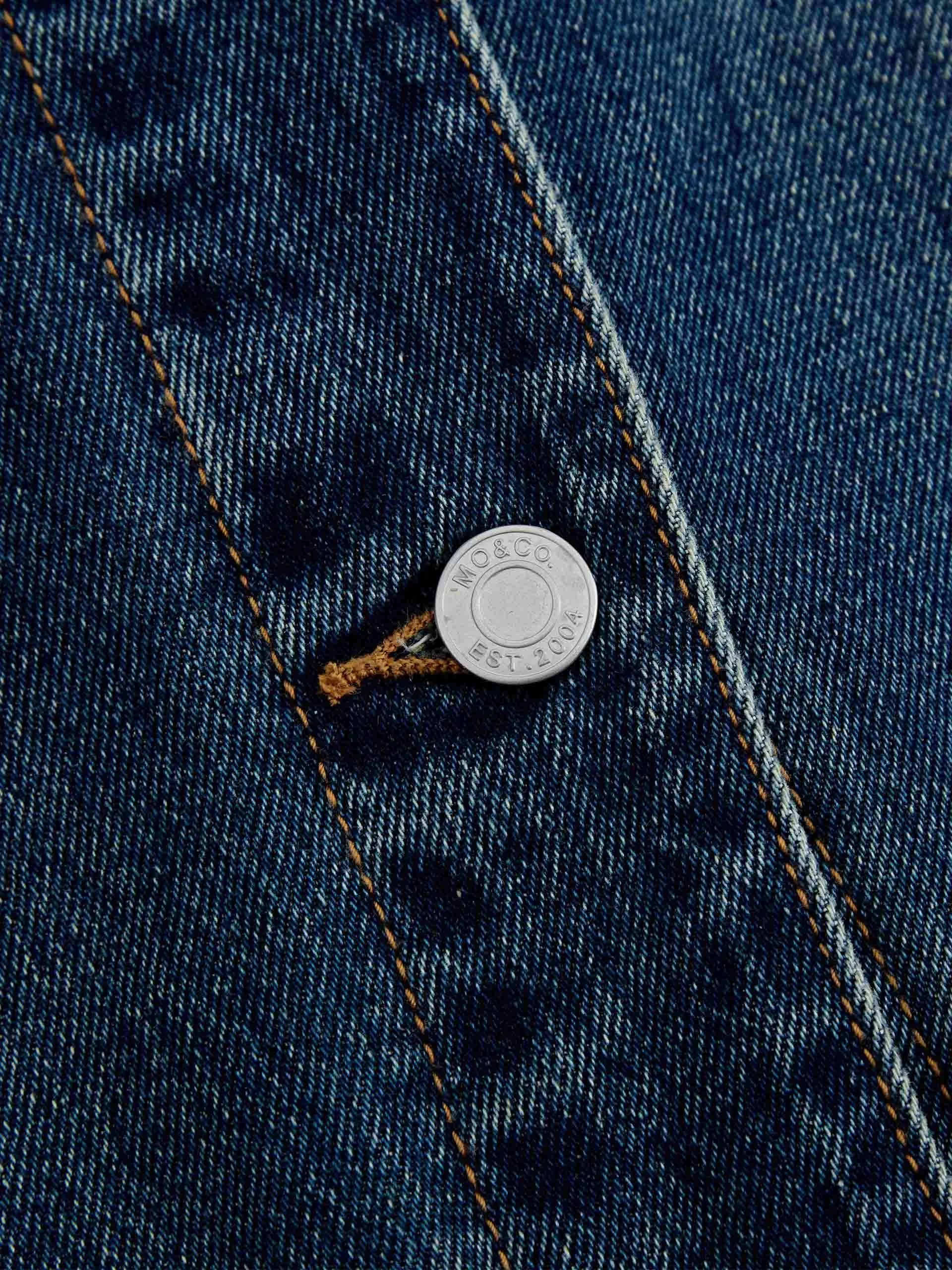 Fuzzy Kragen Denim Jacke
