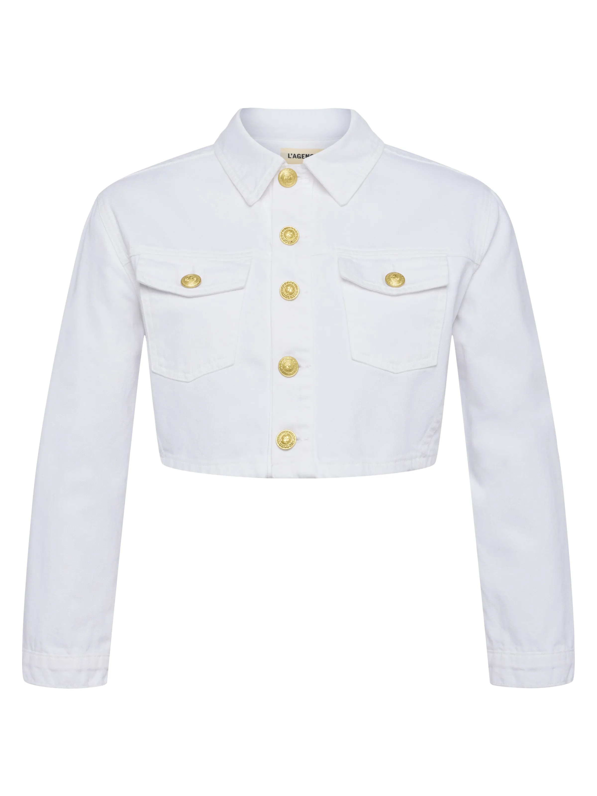 Genevie Cropped Denim Jacke