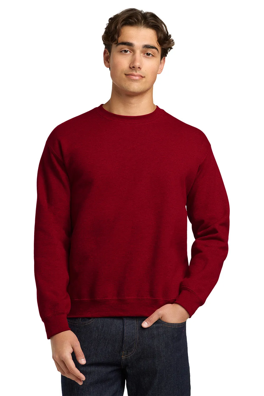 Gildan Herren Fleece Pullover mit Pillenresistenz - Antik-Kirschrot