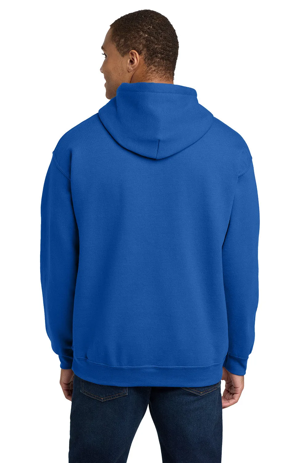 Gildan Herren Kapuzenpullover mit pillenresistentem Material und Beuteltasche - Königsblau