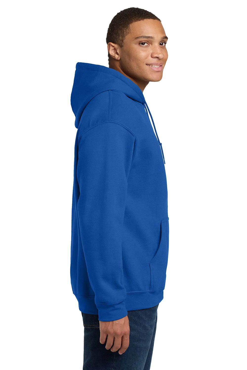 Gildan Herren Kapuzenpullover mit pillenresistentem Material und Beuteltasche - Königsblau