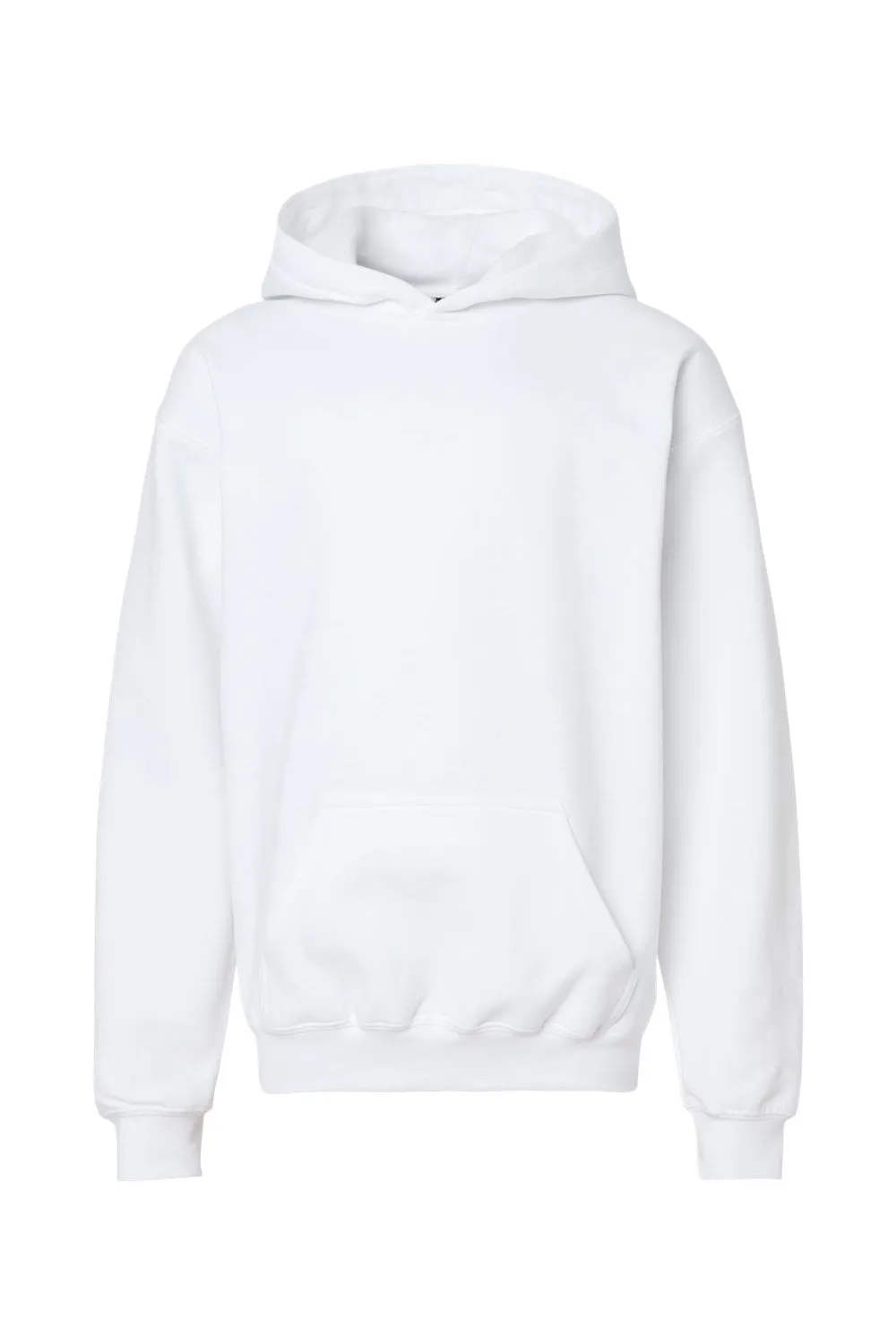 Gildan Youth Softstyle Kapuzenpullover Hoodie mit Kangaroo-Tasche - Weiß
