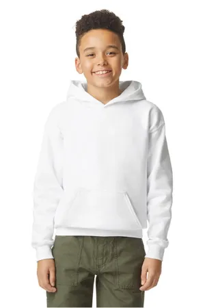 Gildan Youth Softstyle Kapuzenpullover Hoodie mit Kangaroo-Tasche - Weiß