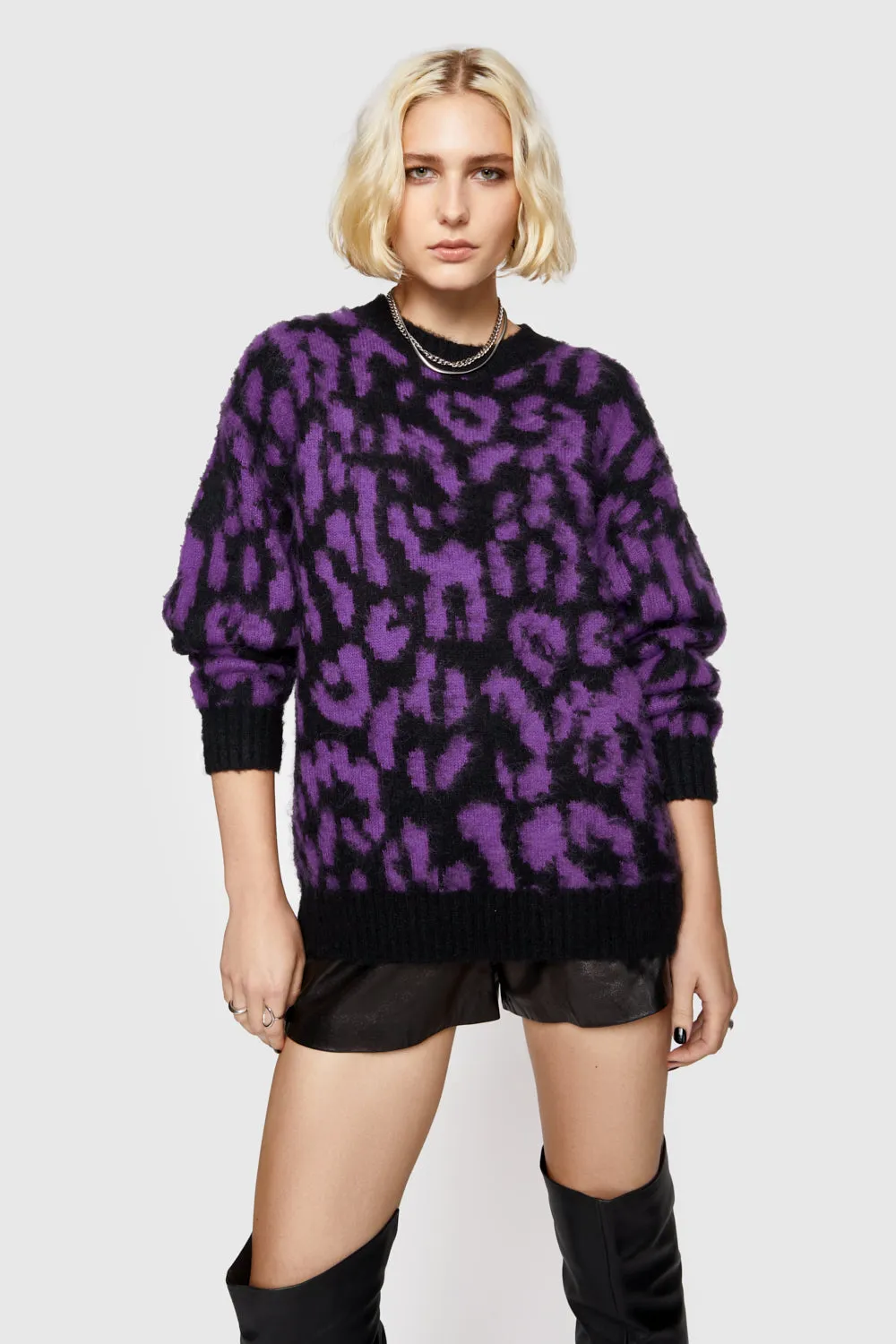Gordon Leopard Pullover
