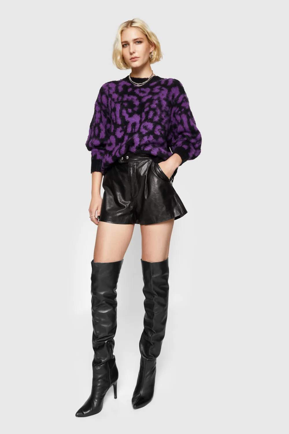 Gordon Leopard Pullover