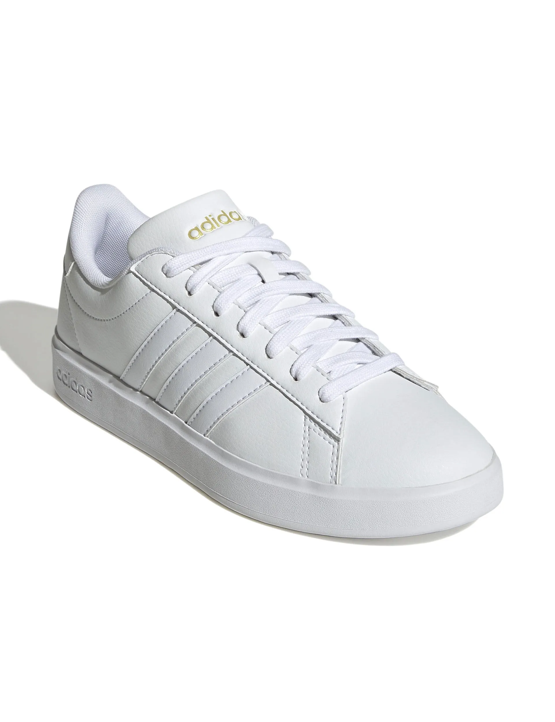Grand Court 2.0 Schuhe - Wolkenweiß/Gold Metallic