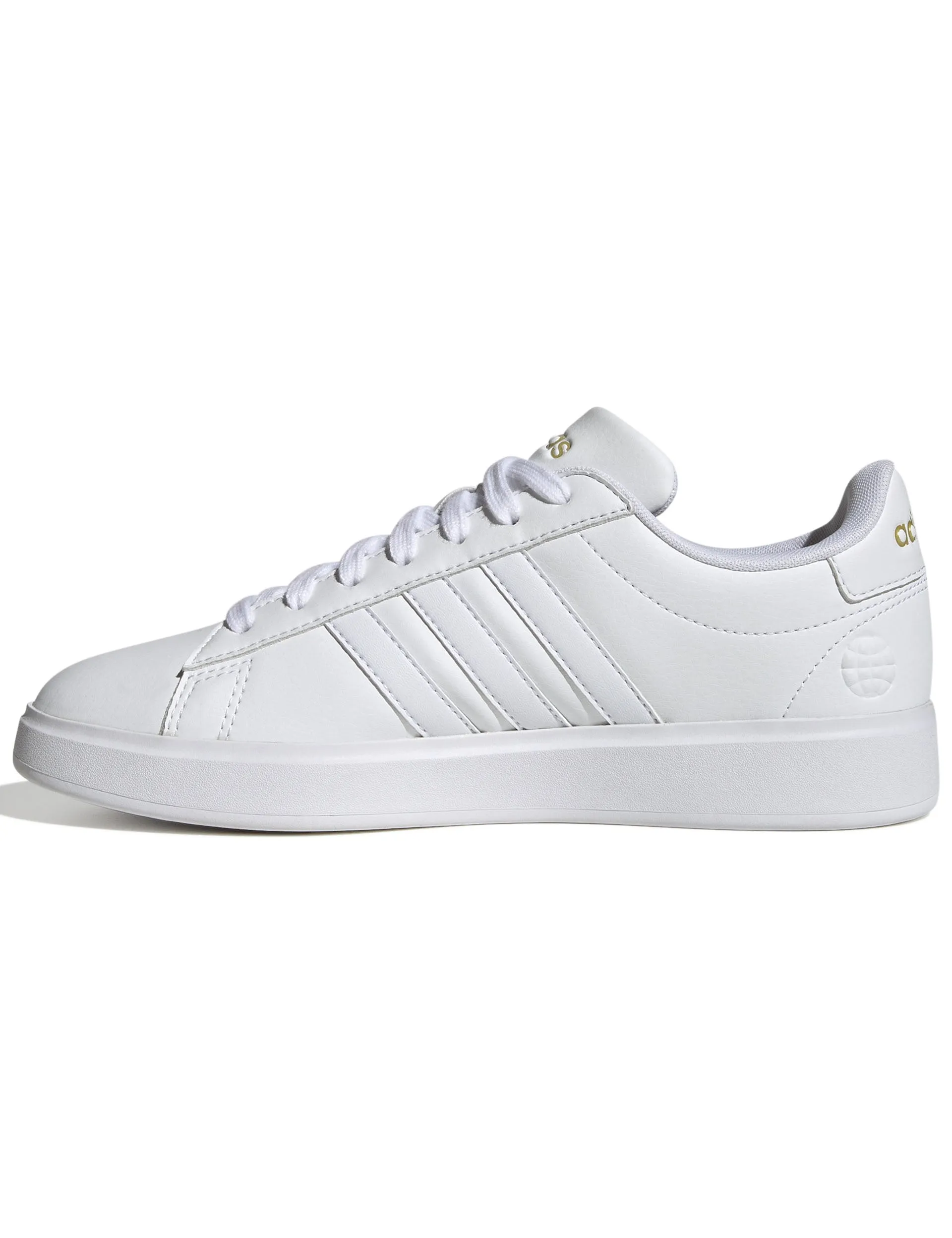 Grand Court 2.0 Schuhe - Wolkenweiß/Gold Metallic
