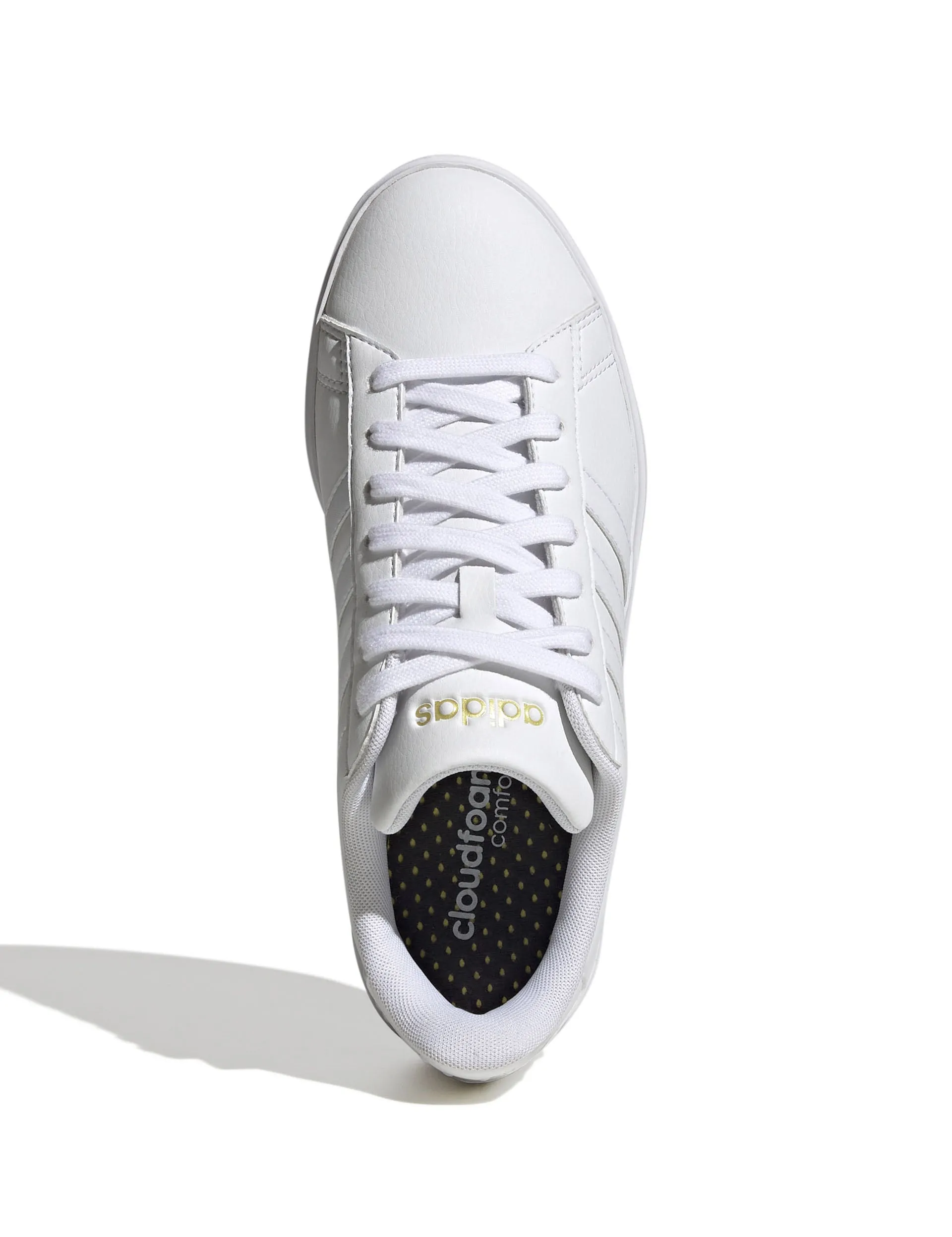 Grand Court 2.0 Schuhe - Wolkenweiß/Gold Metallic