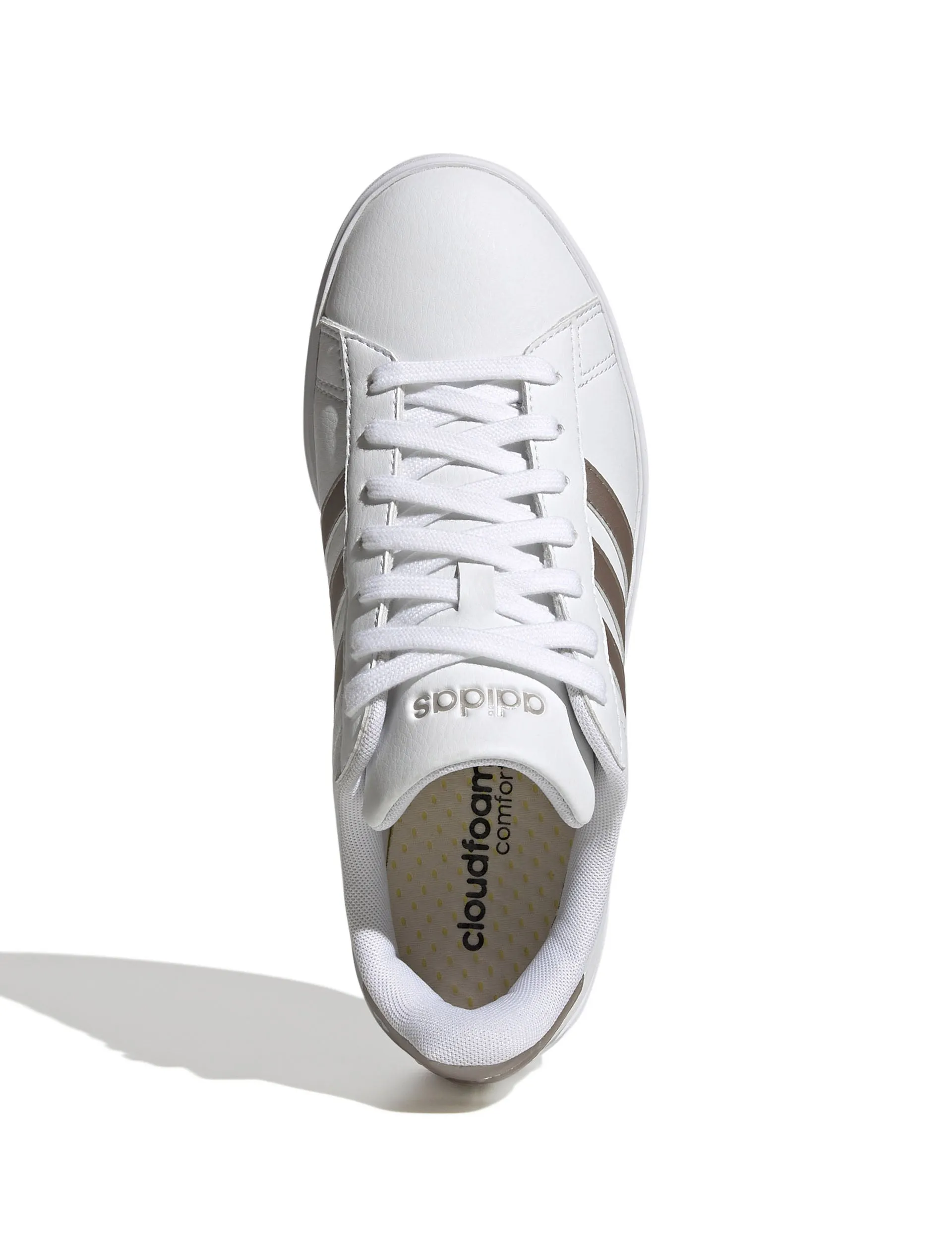 Grand Court 2.0 Schuhe - Wolkenweiß/Platin Metallic