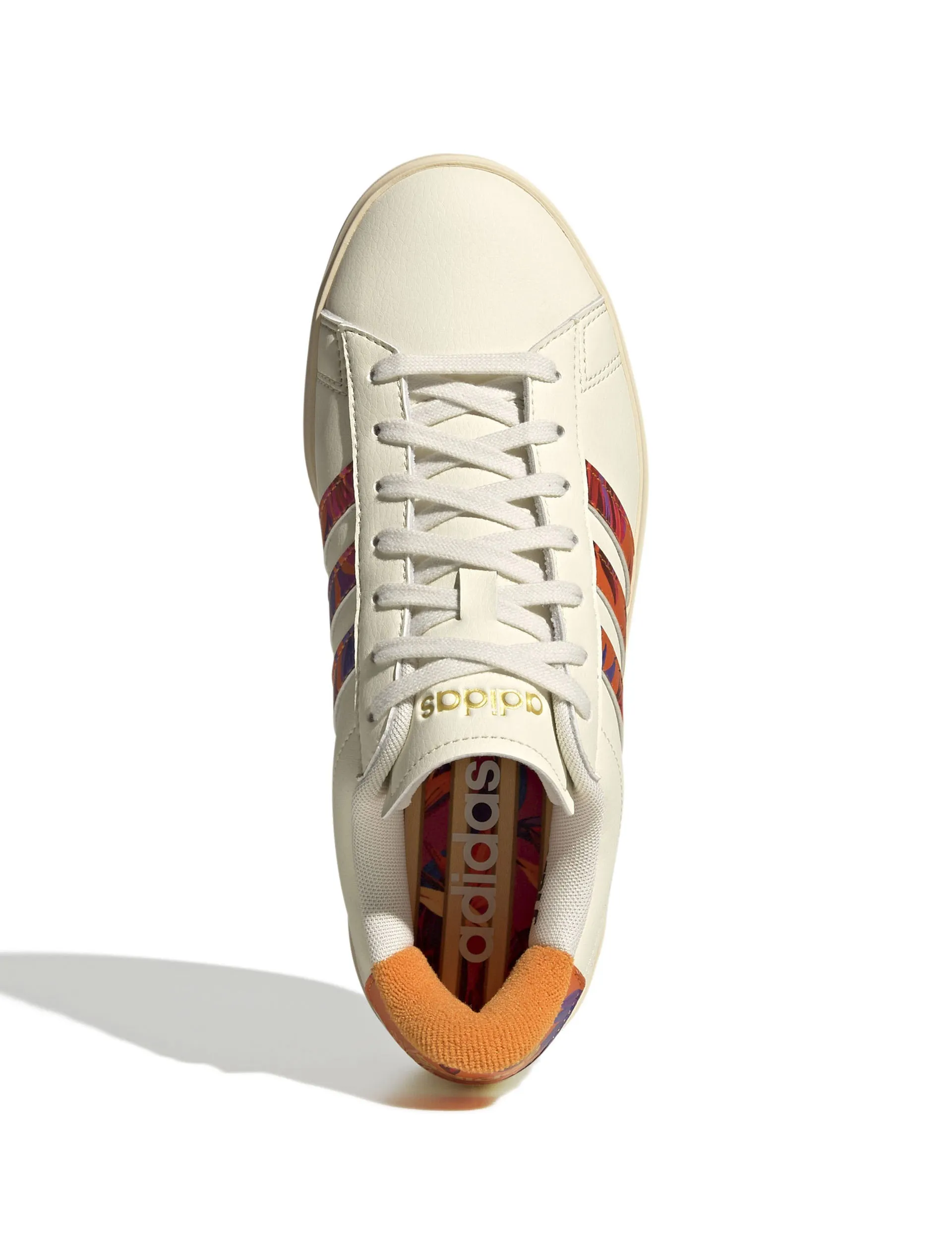 Grand Court 2.0 Schuhe - Creme Weiß/Warmes Vanille/Gold Metallic