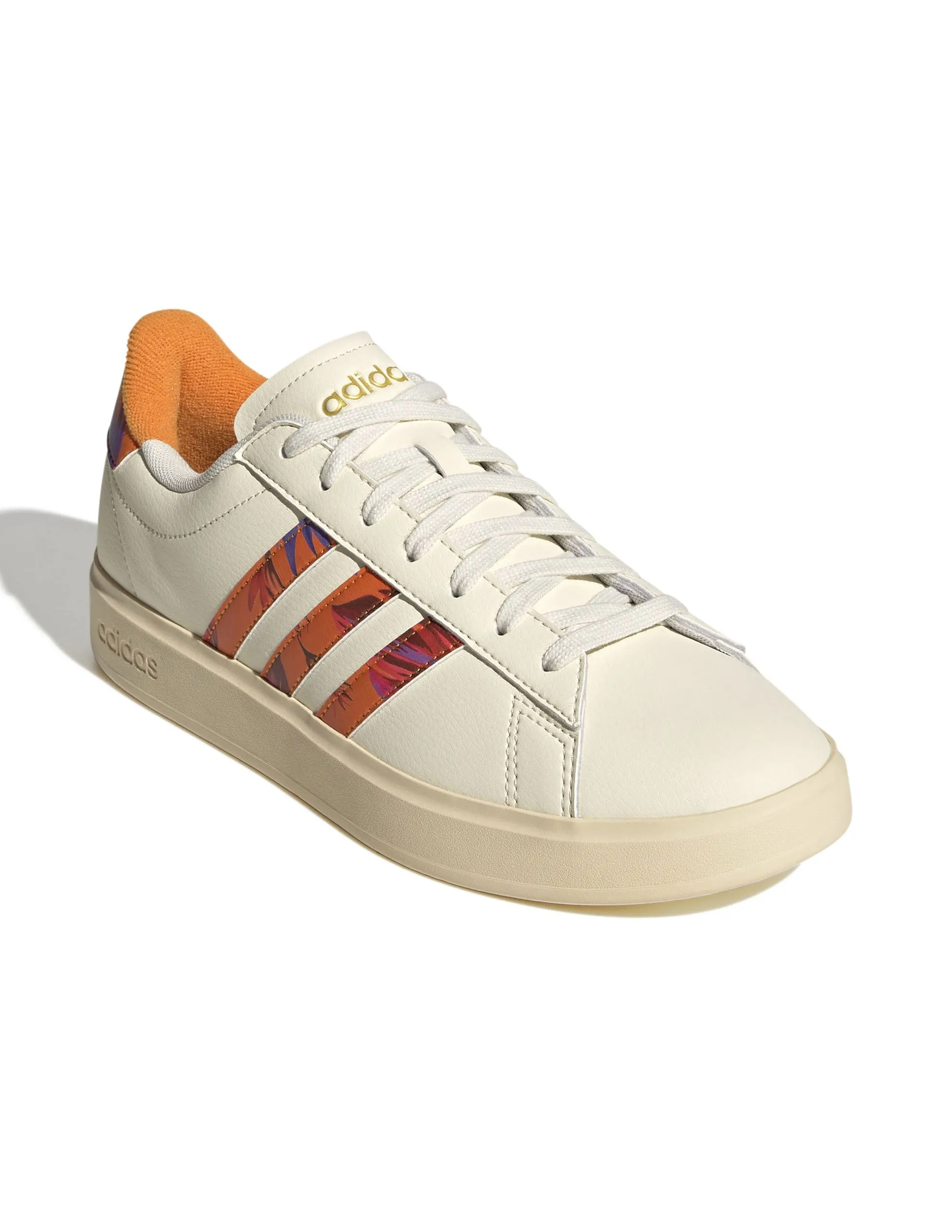 Grand Court 2.0 Schuhe - Creme Weiß/Warmes Vanille/Gold Metallic