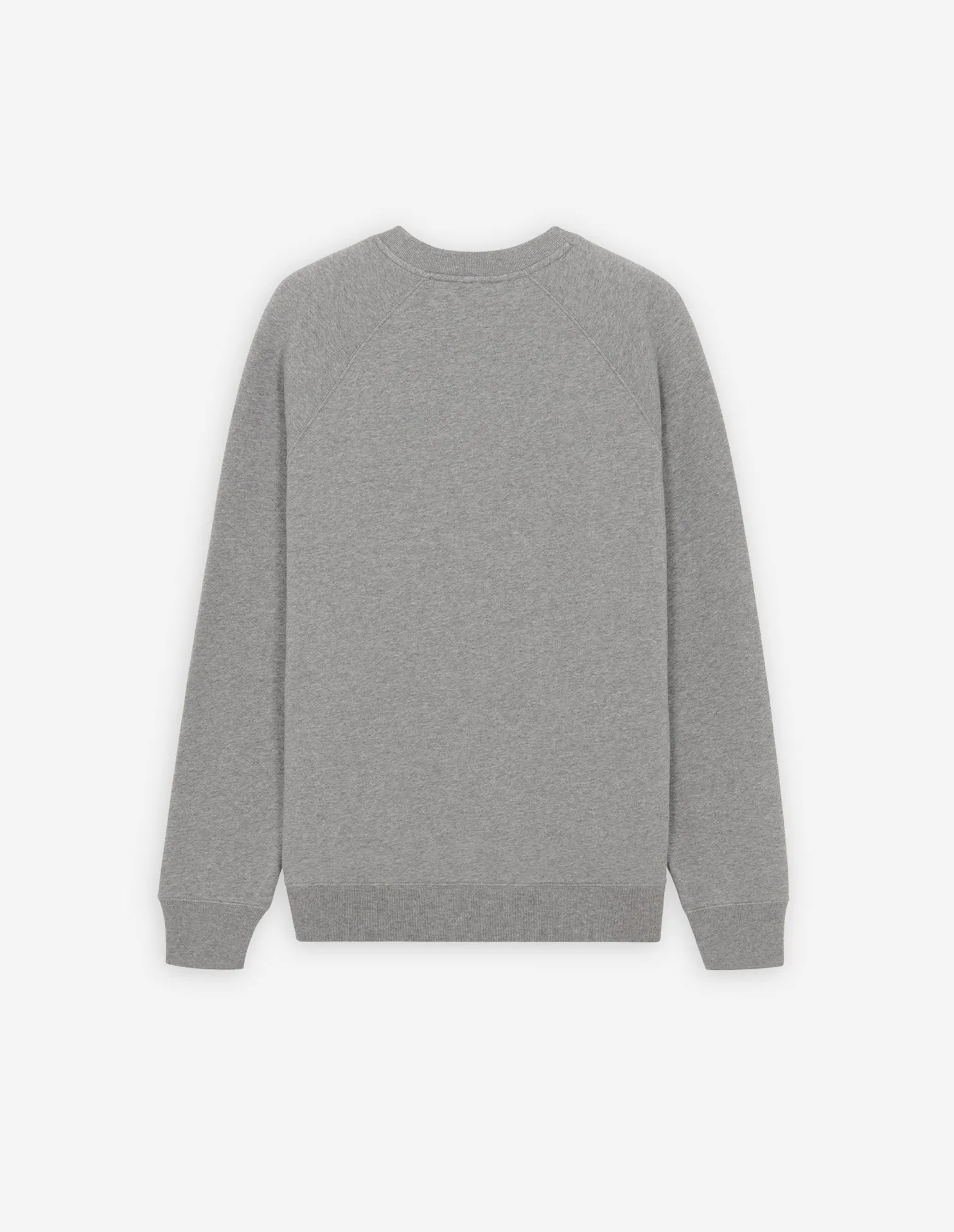 Grau Fuchs Kopf Patch Klassiker Sweatshirt Grau Melange