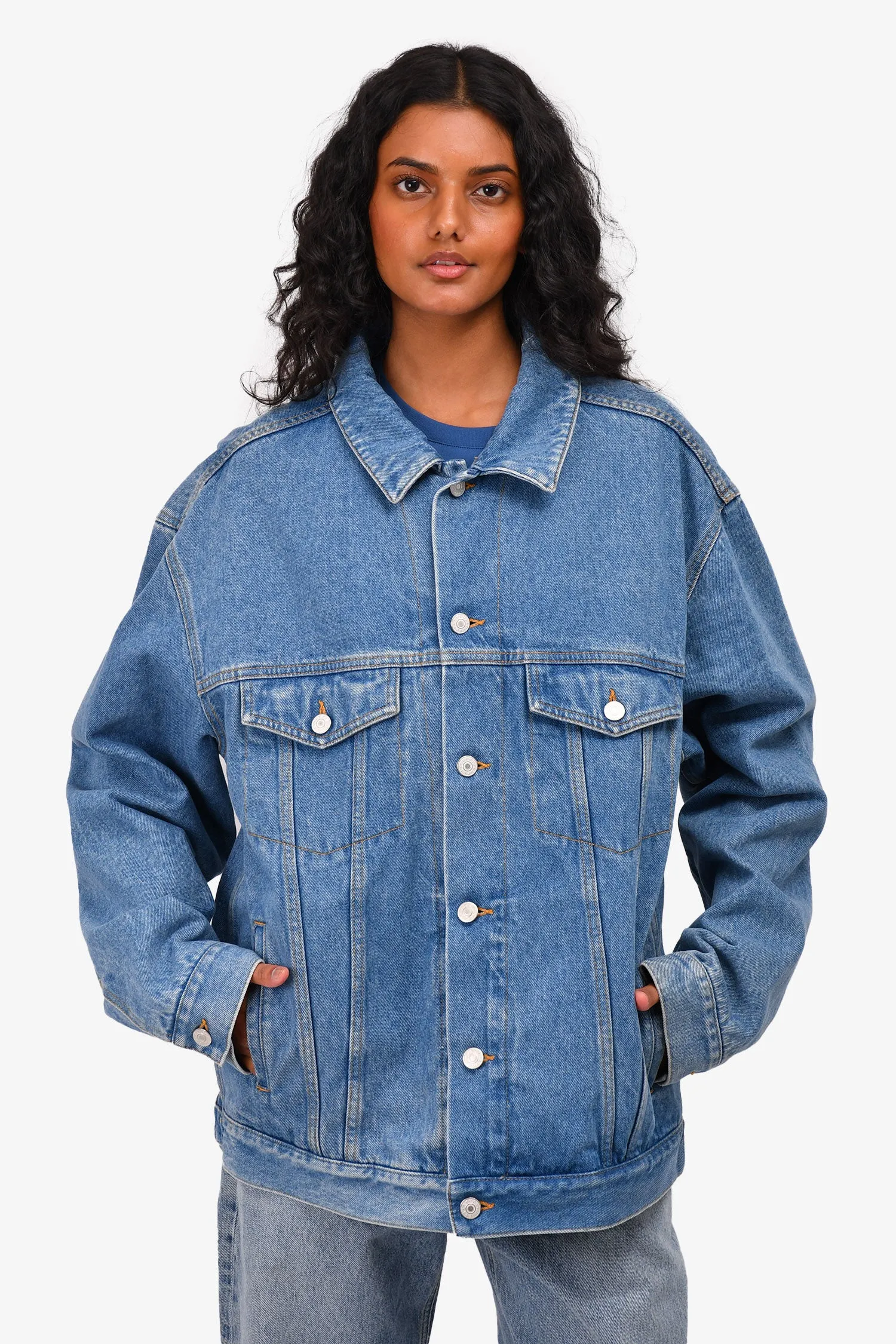 Gucci Blue Denim 'Gucci Band' Jacket Größe 48 Herren