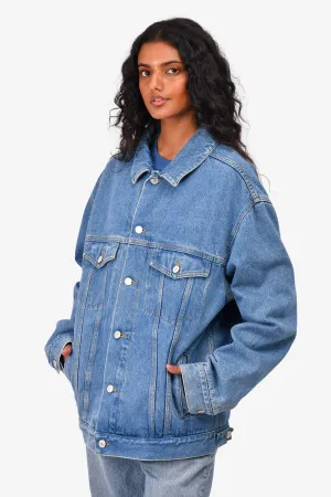 Gucci Blue Denim 'Gucci Band' Jacket Größe 48 Herren