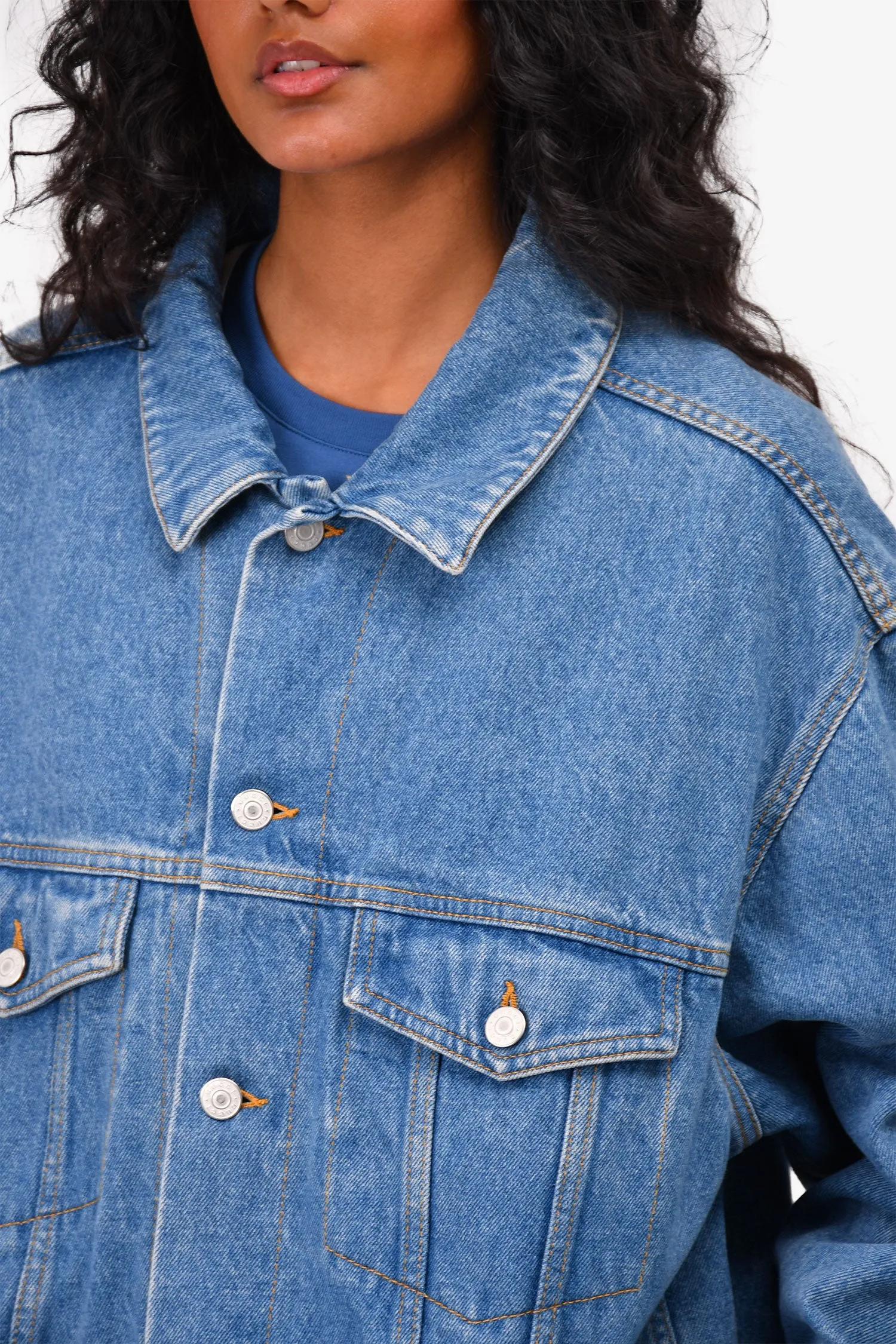 Gucci Blue Denim 'Gucci Band' Jacket Größe 48 Herren
